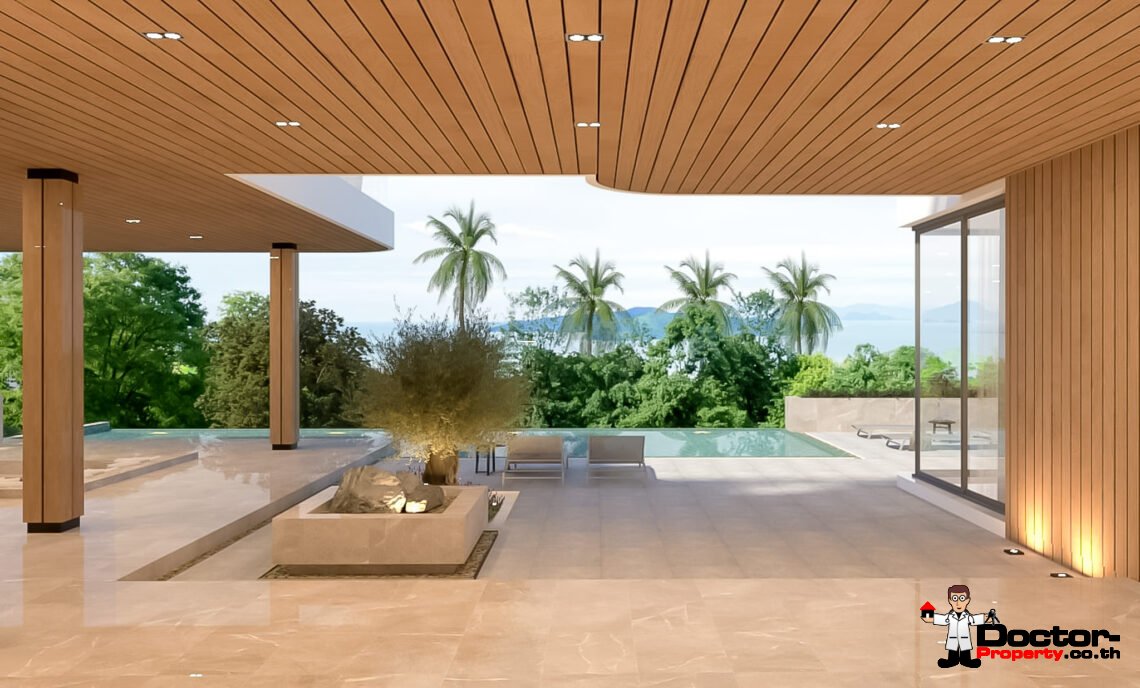 New Luxury 4 Bedroom Stunning Sea View in Bophut, Koh Samui – For Sale